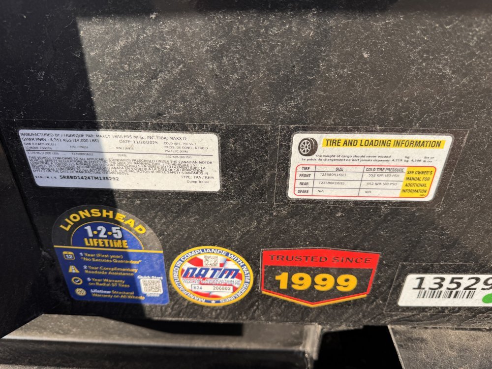 2026 Maxx-D 7x14 14,000 Dump - Image 2