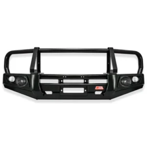 Dmax 2017-2020 2wd Low Rider 707-02 Falcon Bull Bar Black A-Frame Package (LED Foglight)