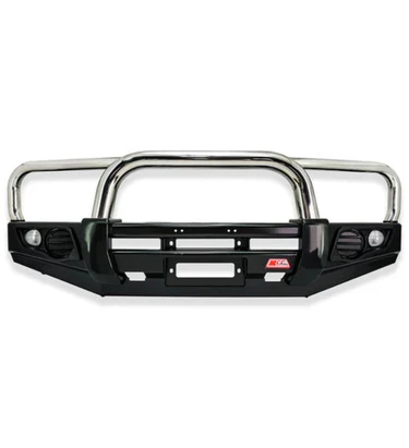 Dmax facelift 2017-2020 707-01 Falcon Bull Bar Single Stainless Loop Package (LED Foglight)