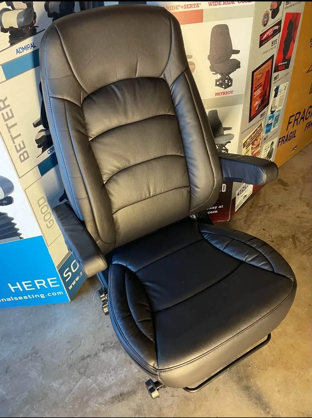 Bostrom seat black leather - Image 3
